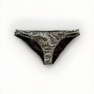 Shade & Shore Womens Bikini‎ Bottom size M Medium Cheetah Animal Print Cheeky